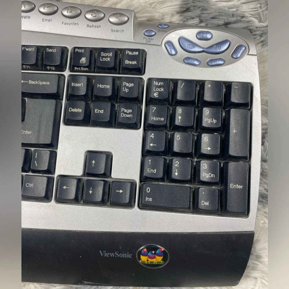 ViewSonic KBM-KP-202 2-Tone 104 Normal Keys 33 function keys Standard Keyboard